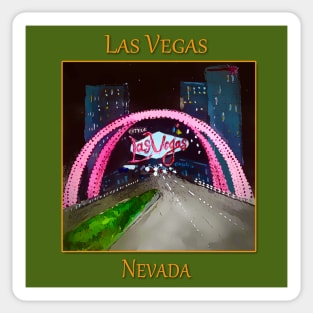 Las Vegas Neon Sign Sticker